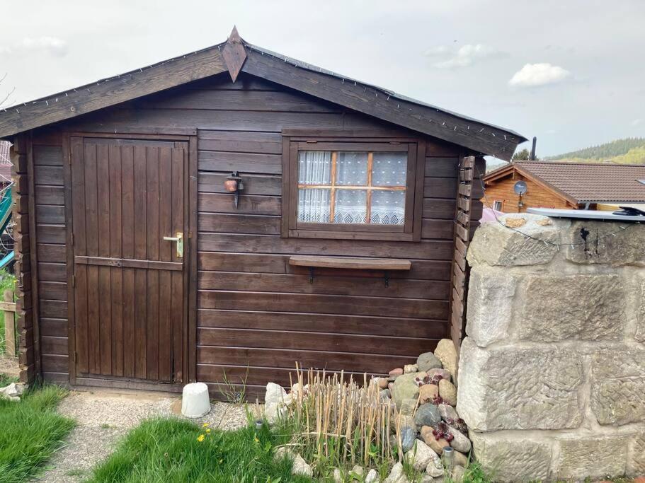 Behagliches Nurdachhaus Im Ferienhausgebiet Langelsheim Exteriér fotografie